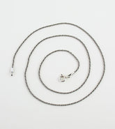 1.2 mm Antiqued Sterling Silver Rope Chain